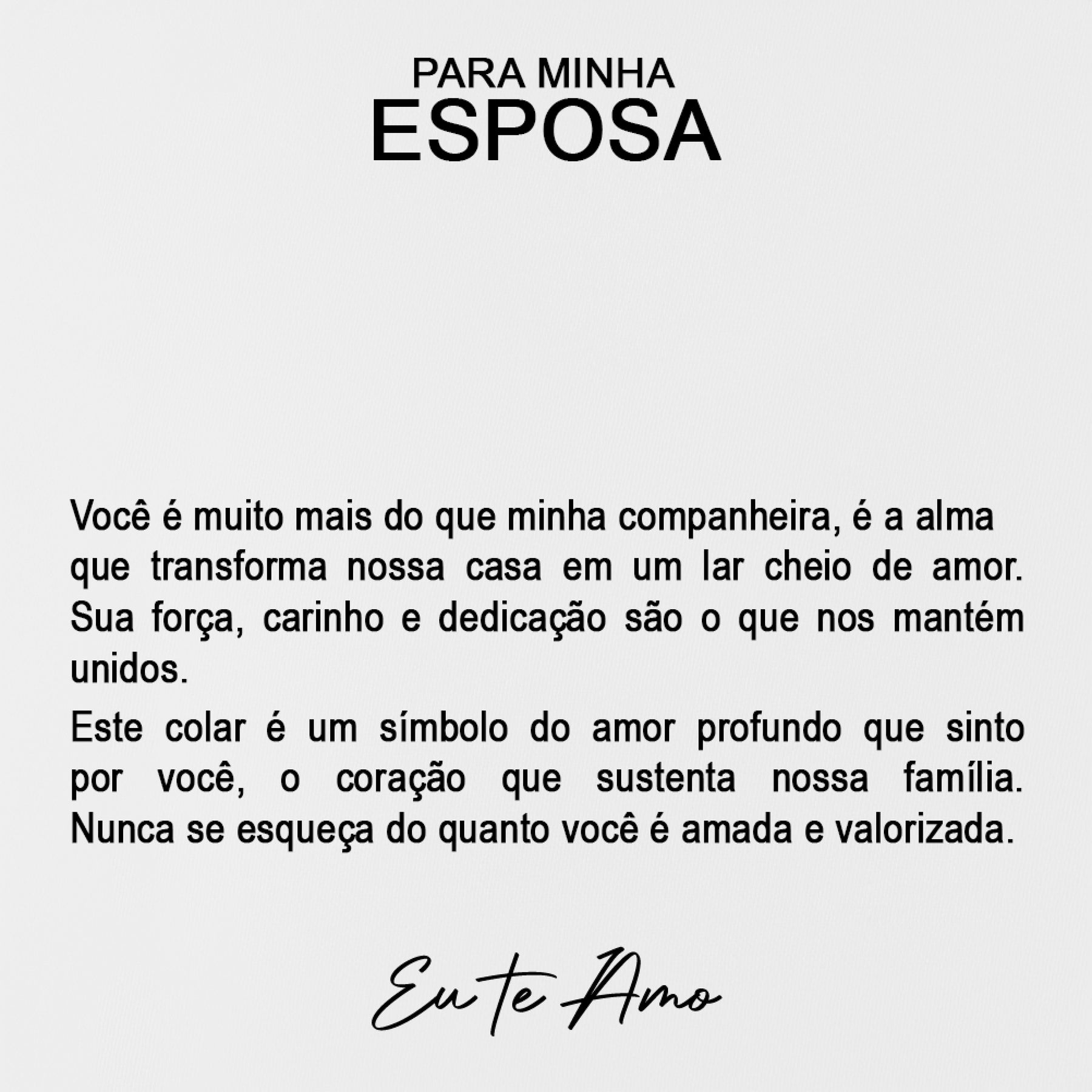 Carta Dedicatória