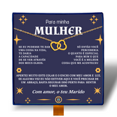 Para Minha Mulher - Colar Duplo Coração Entrelaçados Banhado a Ouro 18k