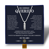Meu Sobrinho- Colar Americano Banhado a Ouro Branco 18k