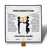 Para Minha Filha - Colar Duplo Coração Entrelaçados Banhado a Ouro 18k