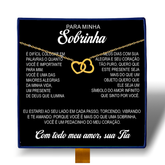 Minha Sobrinha - Colar Duplo Coração Entrelaçados Banhado a Ouro 18k