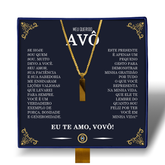 Querido Avô - Colar Americano Banhado a Ouro 18k