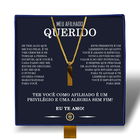Meu Afilhado Querido - Colar Americano Banhado a Ouro 18k