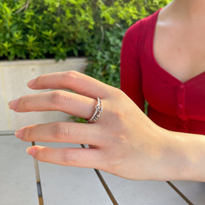 Anel Anti-Stress Amor Infinito Banhado a Ouro 18k