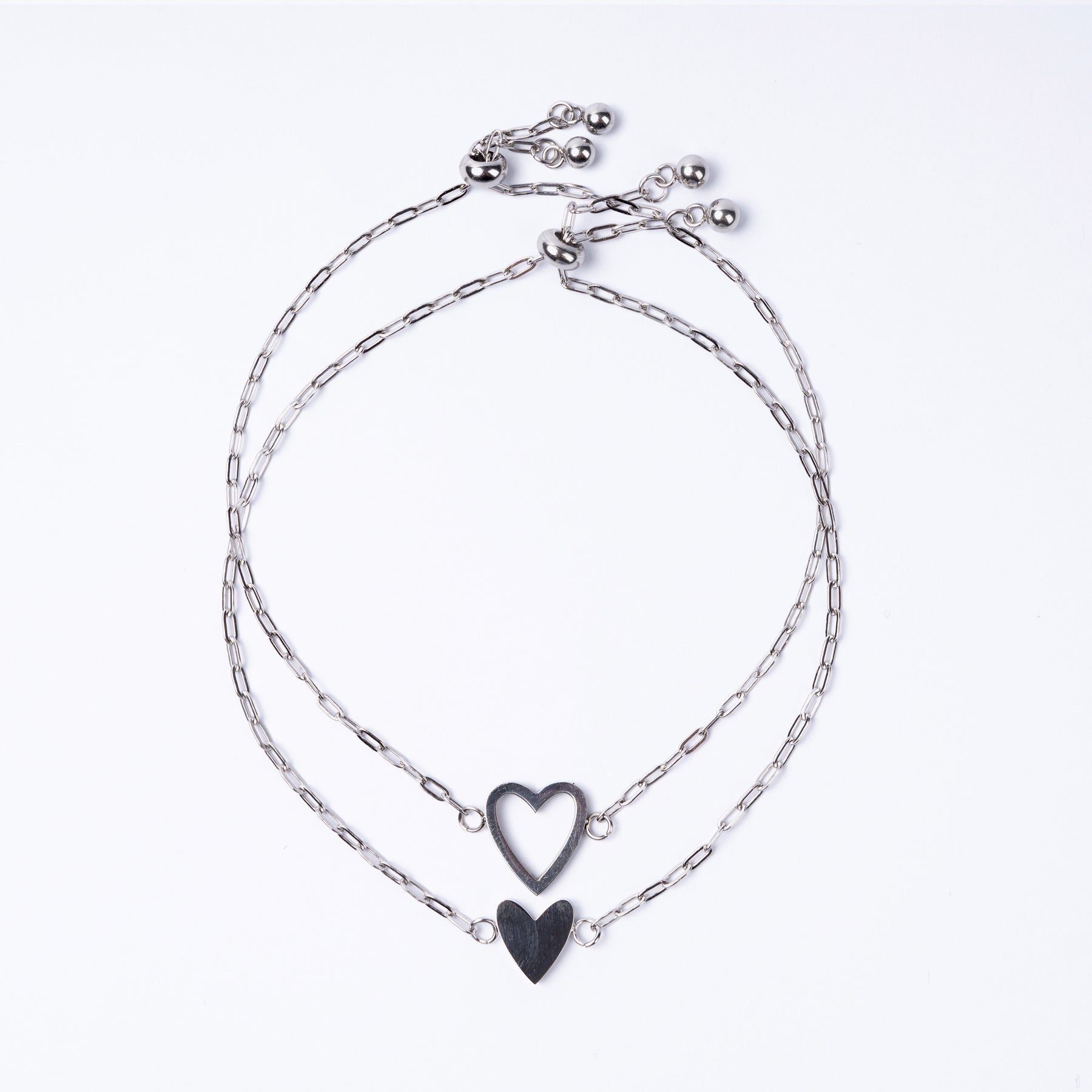 Para Minha Filha- Pulseira Corações Ligados Banhado a Ouro 18k