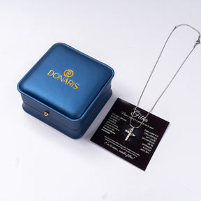 Minha Filha - Colar Cruz do Rei Anti-Stress Banhado a Ouro 18k
