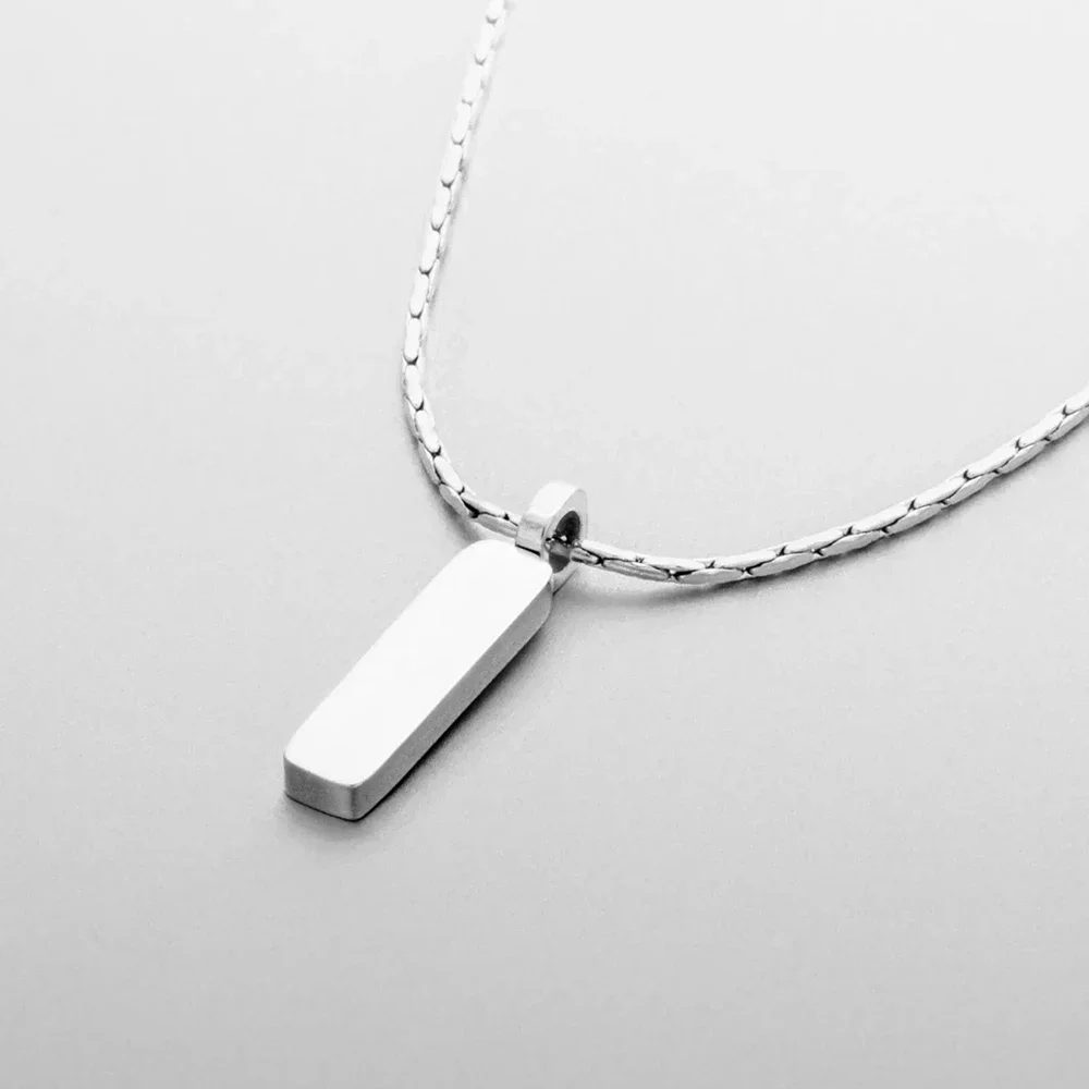 Colar Americano Banhado a Ouro Branco 18k