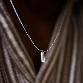 Colar Americano Banhado a Ouro Branco 18k