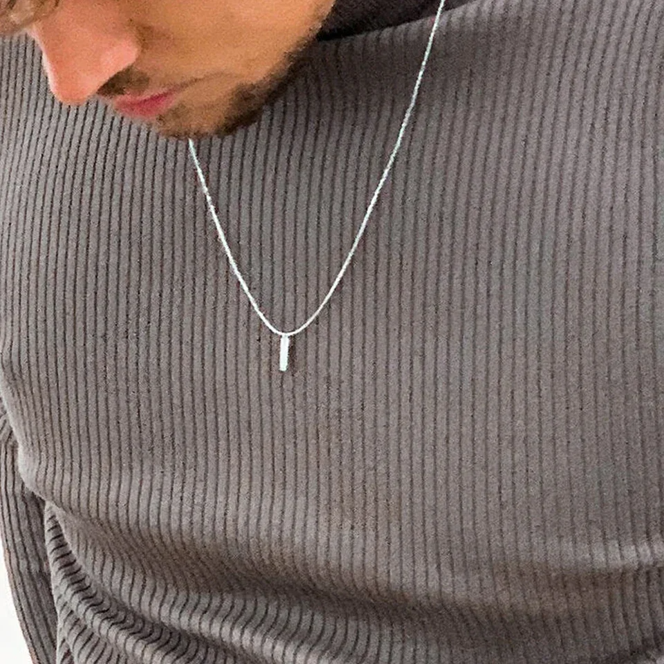 Colar Americano Banhado a Ouro Branco 18k