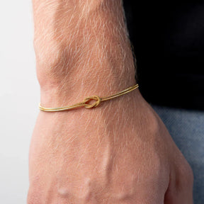 Mãe & Filho  - Kit Pulseiras Nó Infinito Banhada a Ouro 18k