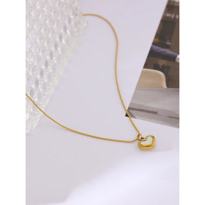 Para Minha Irmã - Colar Coração Pérola Banhado a Ouro 18k