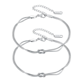 Pulseira Nó Infinito Banhado a Ouro 18k - Compre 1 Leve 2