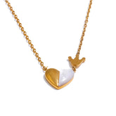 Colar Rainha do Meu Coração Banhado a Ouro 18k