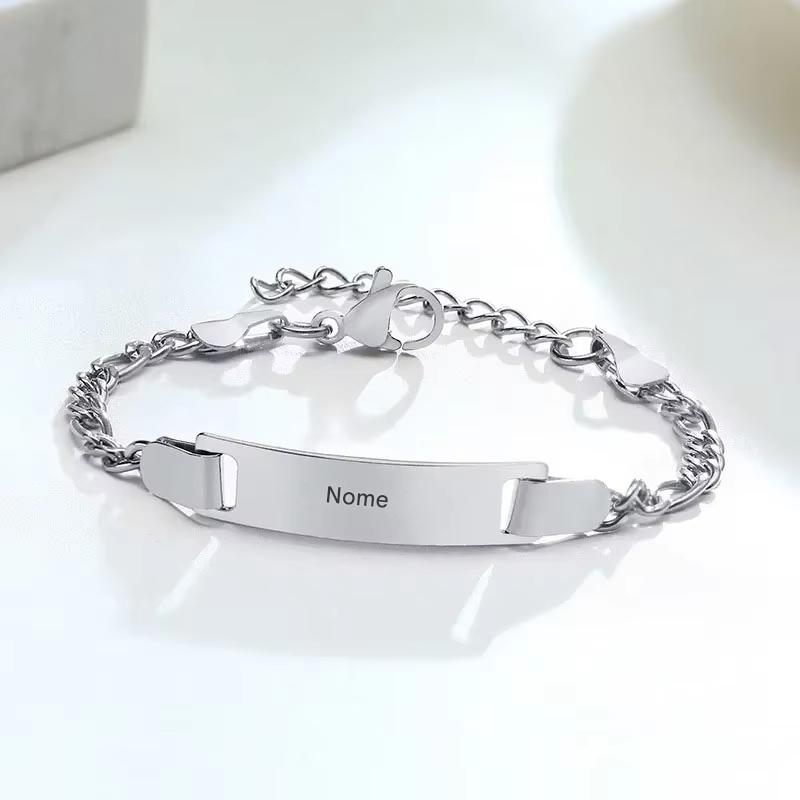 Pulseira Personalizada Bebê Banhada a Ouro 18k (0 a 3 anos )